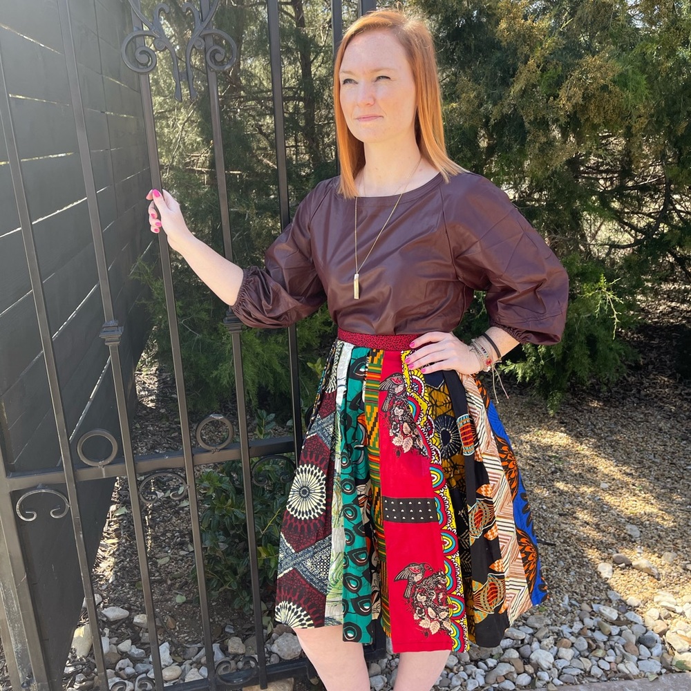 Patchwork skirt, custom made